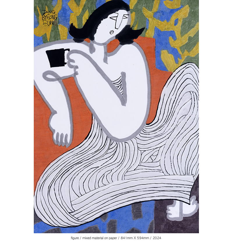 Jang Byeong Eun · Eastbrush · 张炳彥 · figure · mixed_material_on_paper · 841mm_x_594mm · 2024